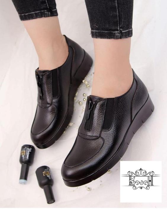 کفش چرم کاوه مدل فلامک زنانه کد 083 - مشکی / 36 ا charm kaveh|پیشنهاد محصول