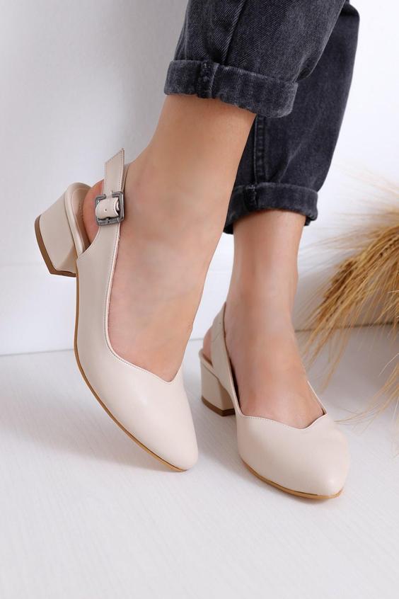 کفش رنگ پوست پاشنه دار والنتینا برند Hayalimdeki Ayakkabı|پیشنهاد محصول