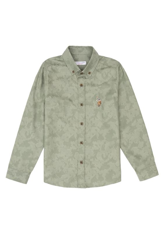 پیراهن پسرانه برند پولو ( US POLO ASAN ) مدل پیراهن سبز آستین بلند - کدمحصول 329689|پیشنهاد محصول