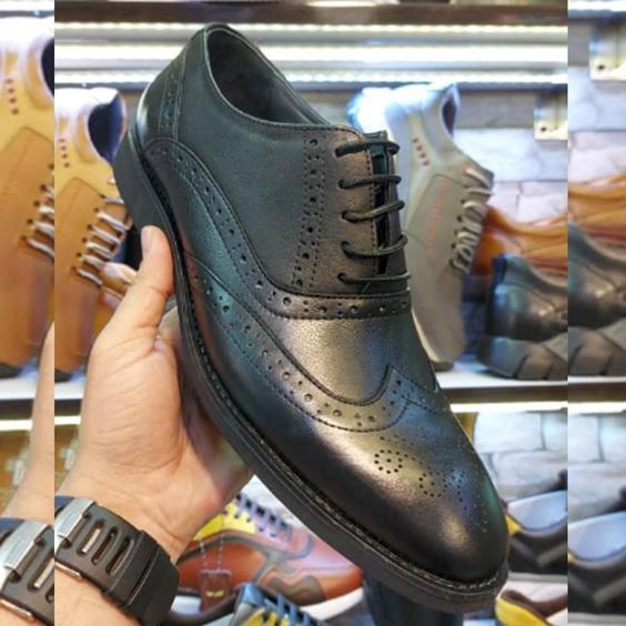 کفش چرم طبیعی مردانه مجلسی مدل هوتن مشکی hotan|پیشنهاد محصول
