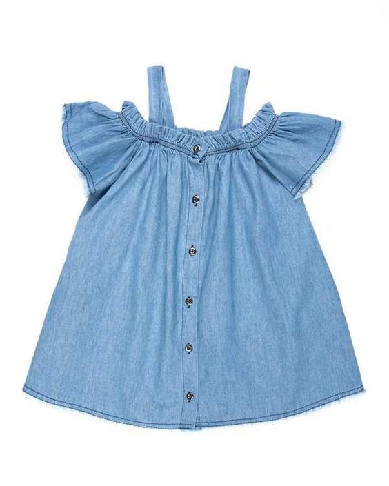 پیراهن دخترانه جین آبی تودوک|پیشنهاد محصول