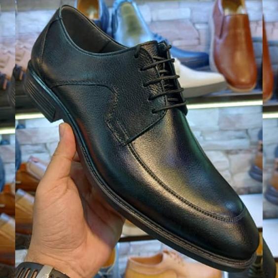 کفش چرم طبیعی مردانه مجلسی مدل تیام مشکی tiyam|پیشنهاد محصول
