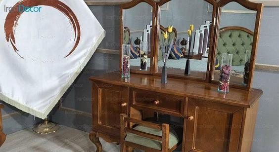 میز آرایش و آینه ام دی اف تالیا مدل آنجلا|پیشنهاد محصول