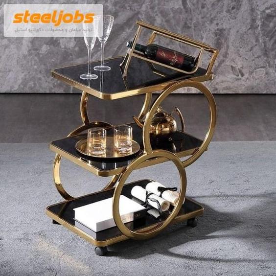 میز عسلی فلزی با صفحه سنگ آرسیتا ARSITA|پیشنهاد محصول