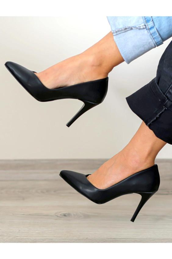 کفش زنانه پاشنه نازک سایز مشکی برند Ayakkabı Podyumum|پیشنهاد محصول