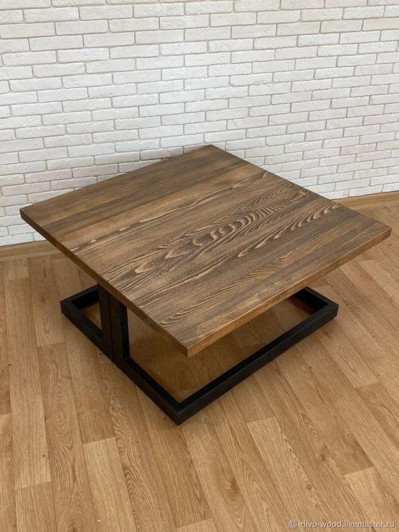 میز جلو مبلی چوب و آهن Special Square|پیشنهاد محصول