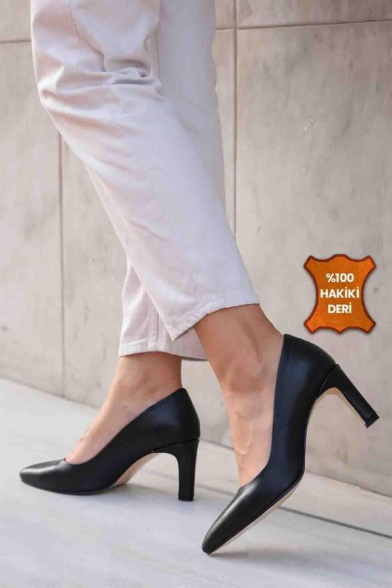کفش استایلتو چرم اصل بلیز مشکی برند Mio Gusto|پیشنهاد محصول