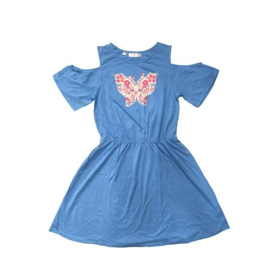 پیراهن دخترانه بی پی سی سلکشن مدل پروانه و گل|پیشنهاد محصول
