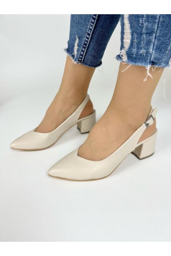 کفش پاشنه دار زنانه کرم پالرمو ی برند TRANTA SHOES|پیشنهاد محصول