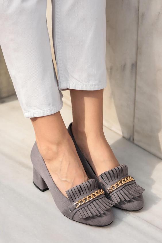 کفش پاشنه دار خاکستری شارون برند Mio Gusto|پیشنهاد محصول