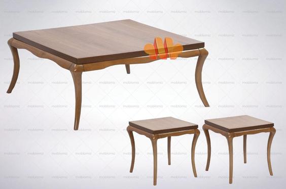 میز جلو مبلی چوبی با عسلی بتا|پیشنهاد محصول