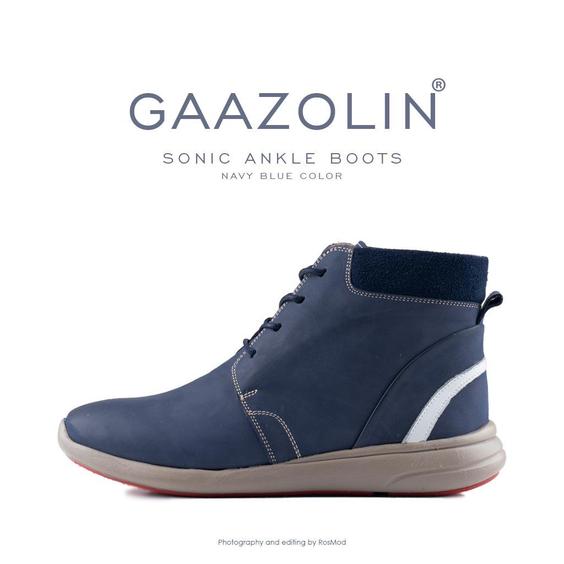 نیم بوت سونیک گازولین سرمه ای – GAAZOLIN Sonic Ankle Boots Navy Blue|پیشنهاد محصول