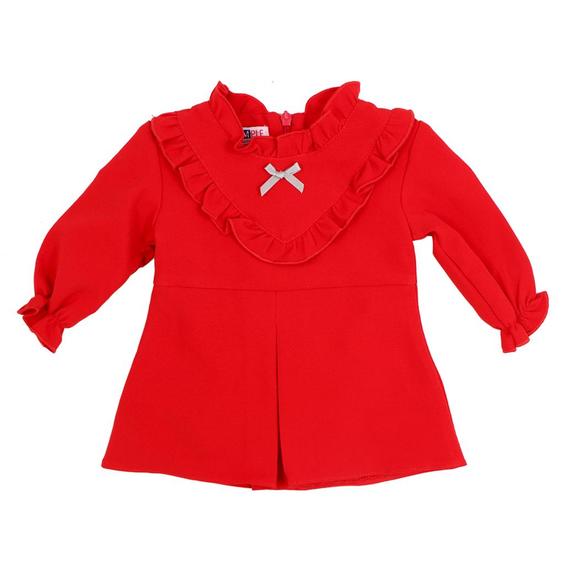 پیراهن دخترانه سمپل Sampel کد 1121 رنگ قرمز|پیشنهاد محصول