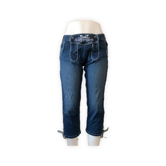 شلوار جین زنانه برند جینا بنوتی طرح دار قد 80 ا Jean Trousers|پیشنهاد محصول