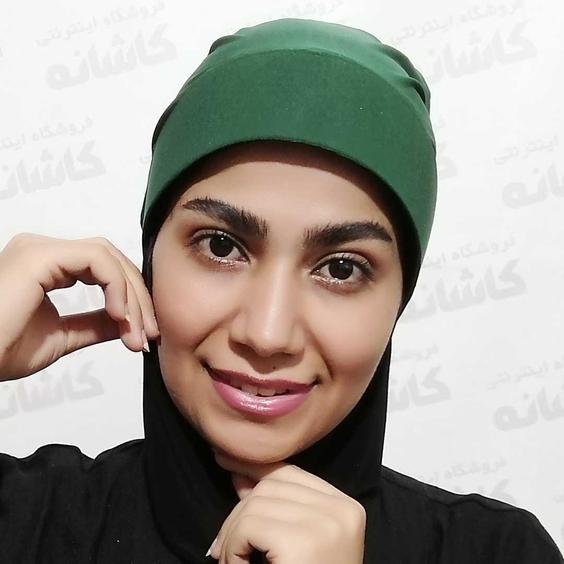 کلاه حجاب طلق دار سبز یشمی|پیشنهاد محصول