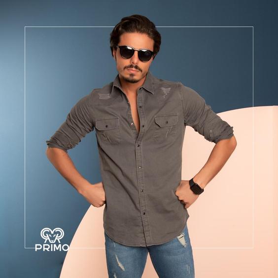 پیراهن کتان مردانه مدل آستین بلند ساده 236407|پیشنهاد محصول