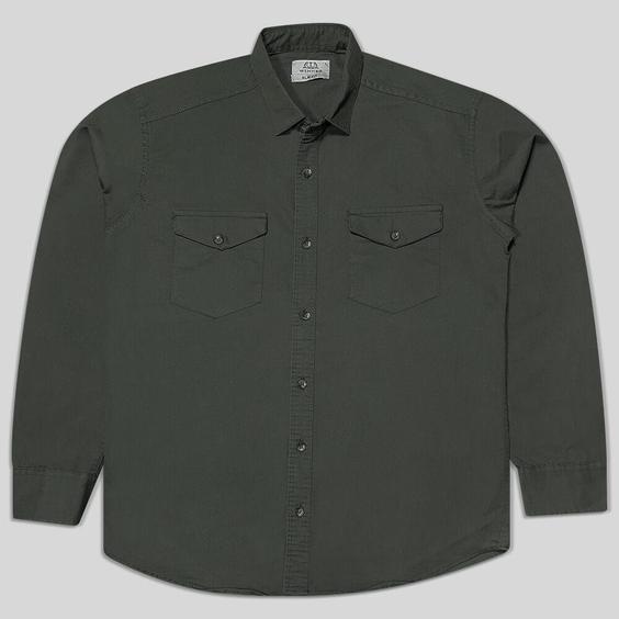 پیراهن کتان دو جیب آستین بلند مردانه یشمی 124044-8|پیشنهاد محصول