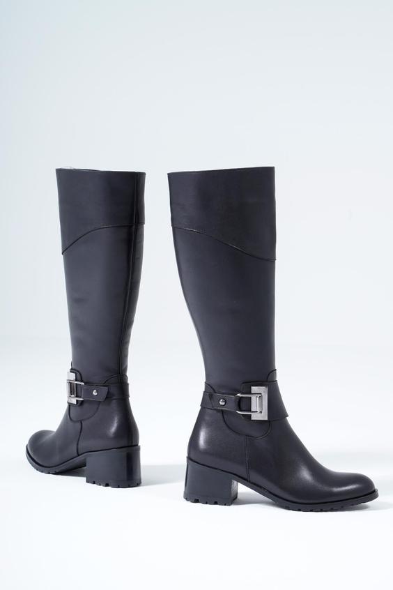 بوت زنانه چرم اصل کفش زمستانی الاستیک برند CZ London|پیشنهاد محصول