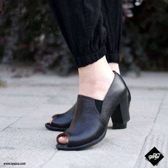 کفش پاشنه دار زنانه راینو چرم مدل الناز کد ۲۲۷|پیشنهاد محصول