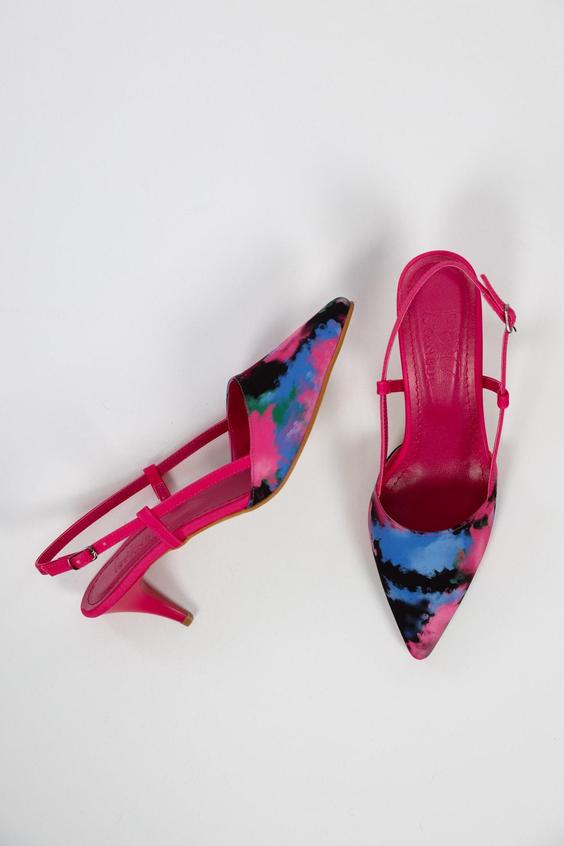 کفش پاشنه باز زنانه فوشیا استیلتو کارولینا برند Feyz istanbul|پیشنهاد محصول