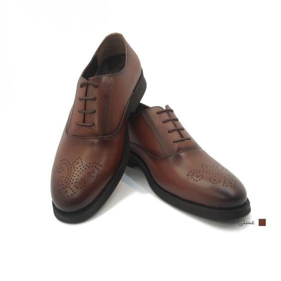 کفش مردانه چرم طبیعی کلاسیک بوته عسلی  ارسال رایگان با گارانتی|پیشنهاد محصول