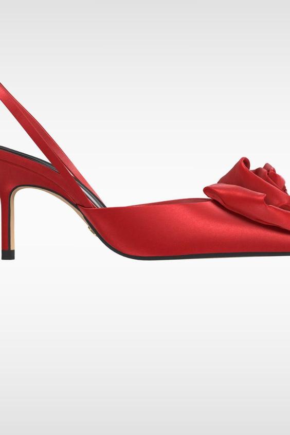 کفش مجلسی زنانه اورجینال زارا مدل SLINGBACK SHOES WITH FLOWER|پیشنهاد محصول