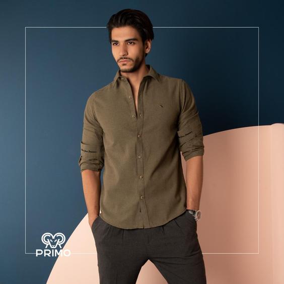 پیراهن پشمی مردانه مدل آستین بلند ساده 237406|پیشنهاد محصول