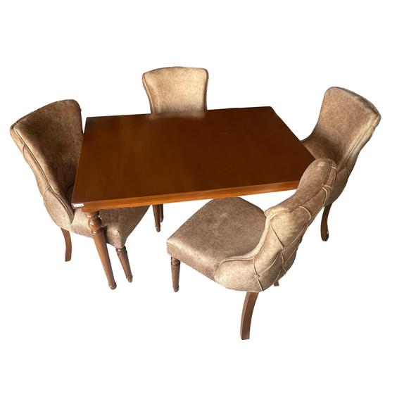 میز و صندلی ناهارخوری ۴ نفره گالری چوب آشنایی مدل Gh-661|پیشنهاد محصول