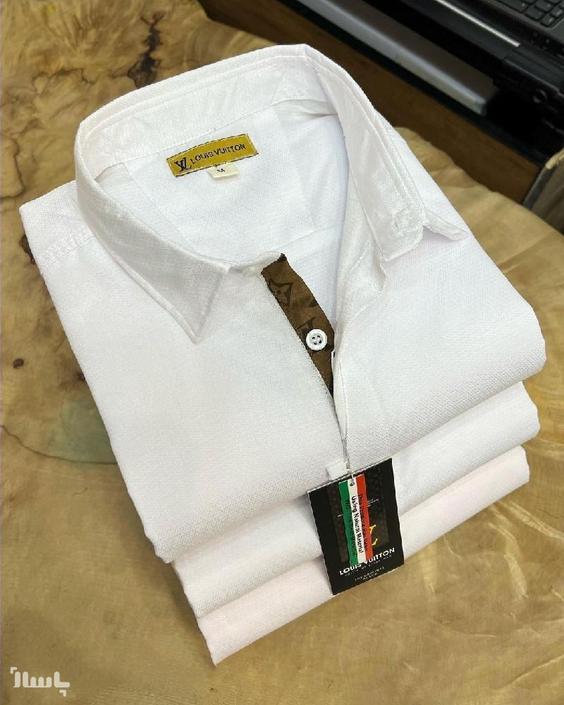 پیراهن مردانه مجلسی ساتن ترک رنگ سفید کد 895429|پیشنهاد محصول