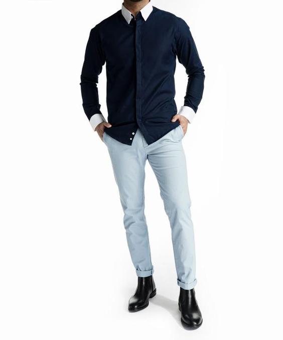 پیراهن آستین بلند مردانه زیبو Ziboo کد 11543|پیشنهاد محصول