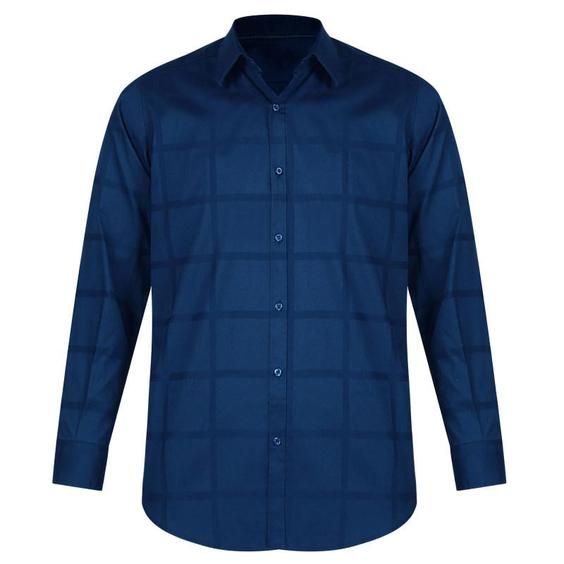 پیراهن آستین بلند مردانه مدل چهارخانه 8-9032 رنگ آبی کاربنی|پیشنهاد محصول