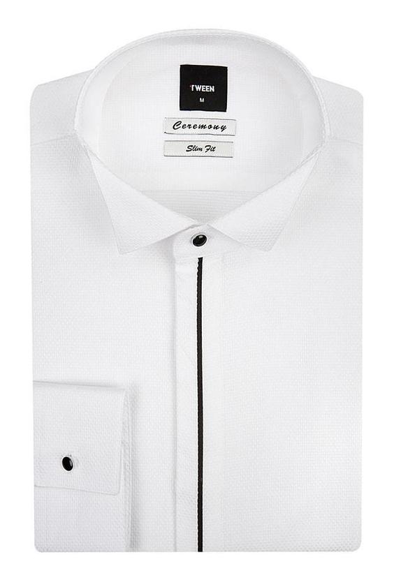پیراهن مردانه برند دامات تویین ( DAMATTWEEN ) مدل پیراهن توکسیدو سفید Tween Slim Fit ساده - کدمحصول 158184|پیشنهاد محصول