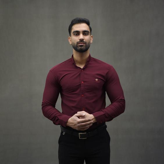 پیراهن ساده آستین بلند مردانه زشکی کد S222|پیشنهاد محصول