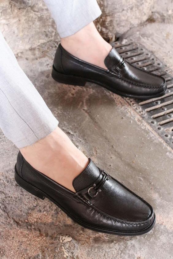 کفش کلاسیک مردانه مشکی چرم اصل برند Fast Step|پیشنهاد محصول