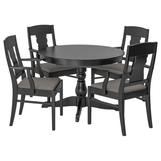ست میز و صندلی ناهارخوری 4 نفره گرد ایکیا مدل INGATORP|پیشنهاد محصول