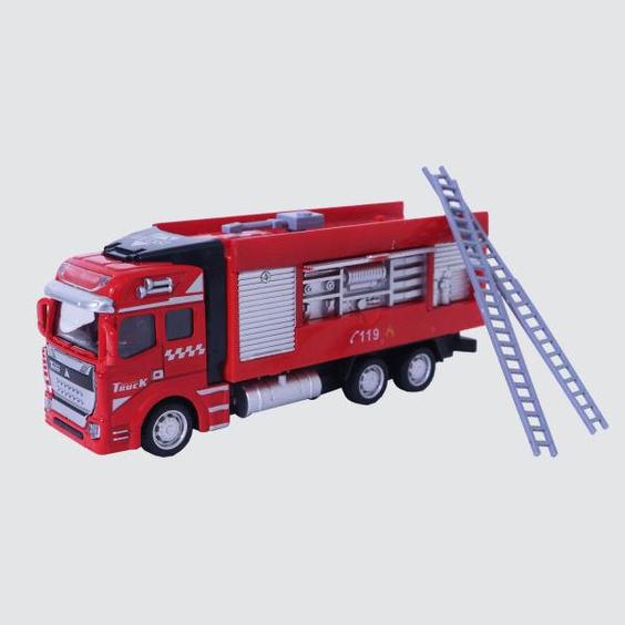 ماشین بازی مدل فلزی کامیون آتش نشانی|دیجی‌کالا