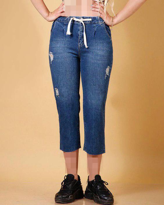 شلوار جین کوتاه زاپ دار زنانه|پیشنهاد محصول
