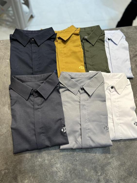 پیراهن پارچه سارینا کش اعلا در رنگ بندی جذاب - نوک مدادی / XL ا Satin Cash Shirt|پیشنهاد محصول