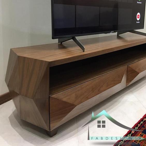 میز تلویزیون چند ضلعی مدرن طول ۱۶۰|پیشنهاد محصول