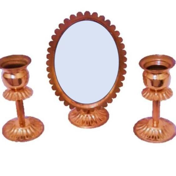آینه شمعدان مسی|پیشنهاد محصول