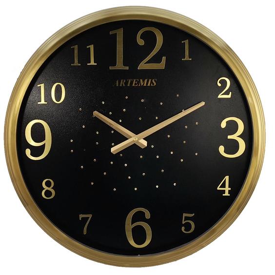 ساعت دیواری آرتمیس مدل 2000 گلد (طلایی) صفحه مشکی|پیشنهاد محصول