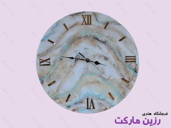 ساعت رزینی طرح سنگ مرمر کدC111 (RM)|پیشنهاد محصول