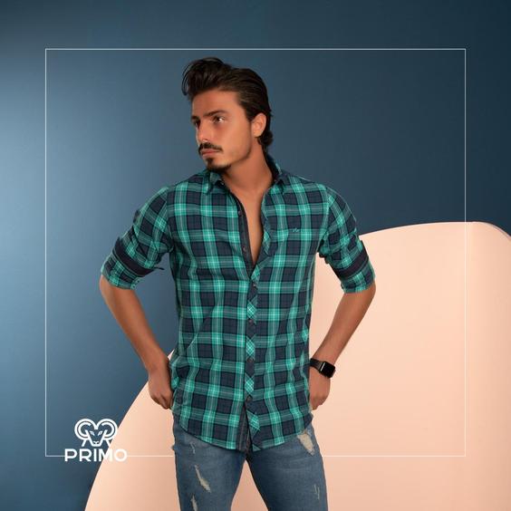 پیراهن پنبه مردانه مدل آستین بلند چهارخانه 236104|پیشنهاد محصول