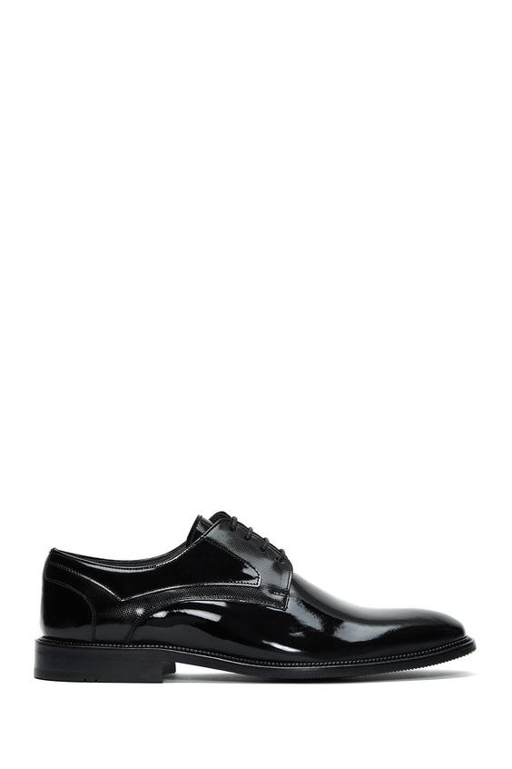 خرید اینترنتی کفش رسمی مردانه سیاه دریمد 22WFD604016 ا Erkek Deri Rugan Klasik Ayakkabı|پیشنهاد محصول