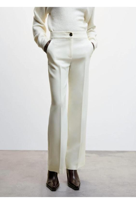 شلواررسمی زنانه سفید مانگو ا Dökümlü Palazzo Pantolon|پیشنهاد محصول