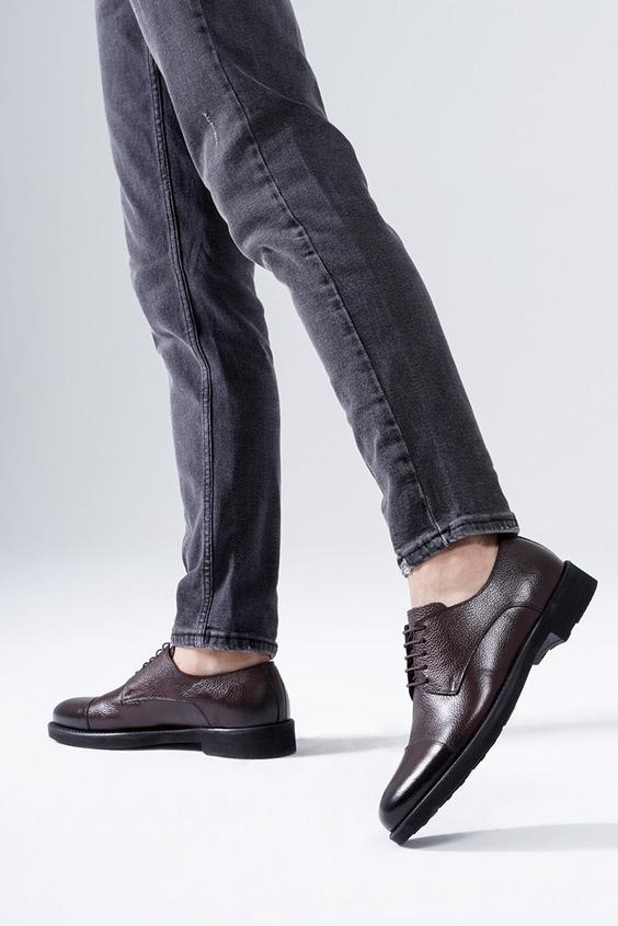 کفش کلاسیک دربی مردانه چرم اصل مشکی سی زد لندن CZ london (ساخت ترکیه)|پیشنهاد محصول