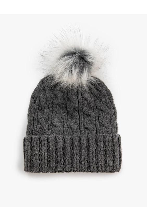 کلاه زمستانی زنانه طوسی کوتون|پیشنهاد محصول