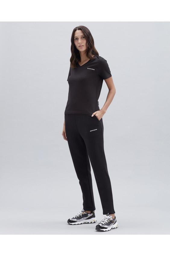 شلوار راحتی زنانه سیاه برند skechers ا W New Basics Regular Sweatpant Kadın Siyah Eşofman Altı - S212419-001|پیشنهاد محصول