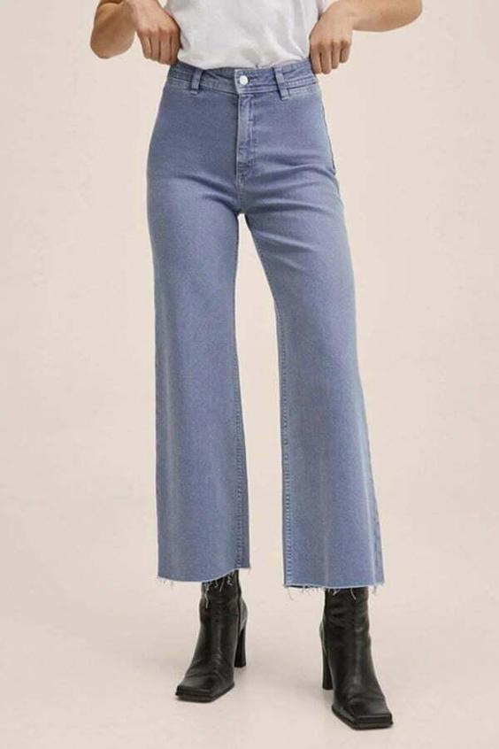 شلوار جین پاچه گشاد زنانه منگو کد 27012880|پیشنهاد محصول