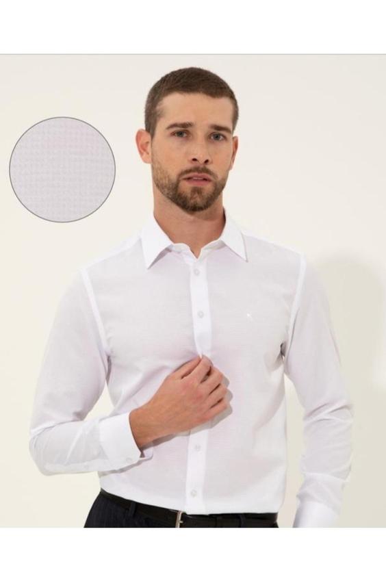 پیراهن آستین بلند مردانه سفید برند pierre cardin ا Beyaz Slim Fit Gömlek|پیشنهاد محصول